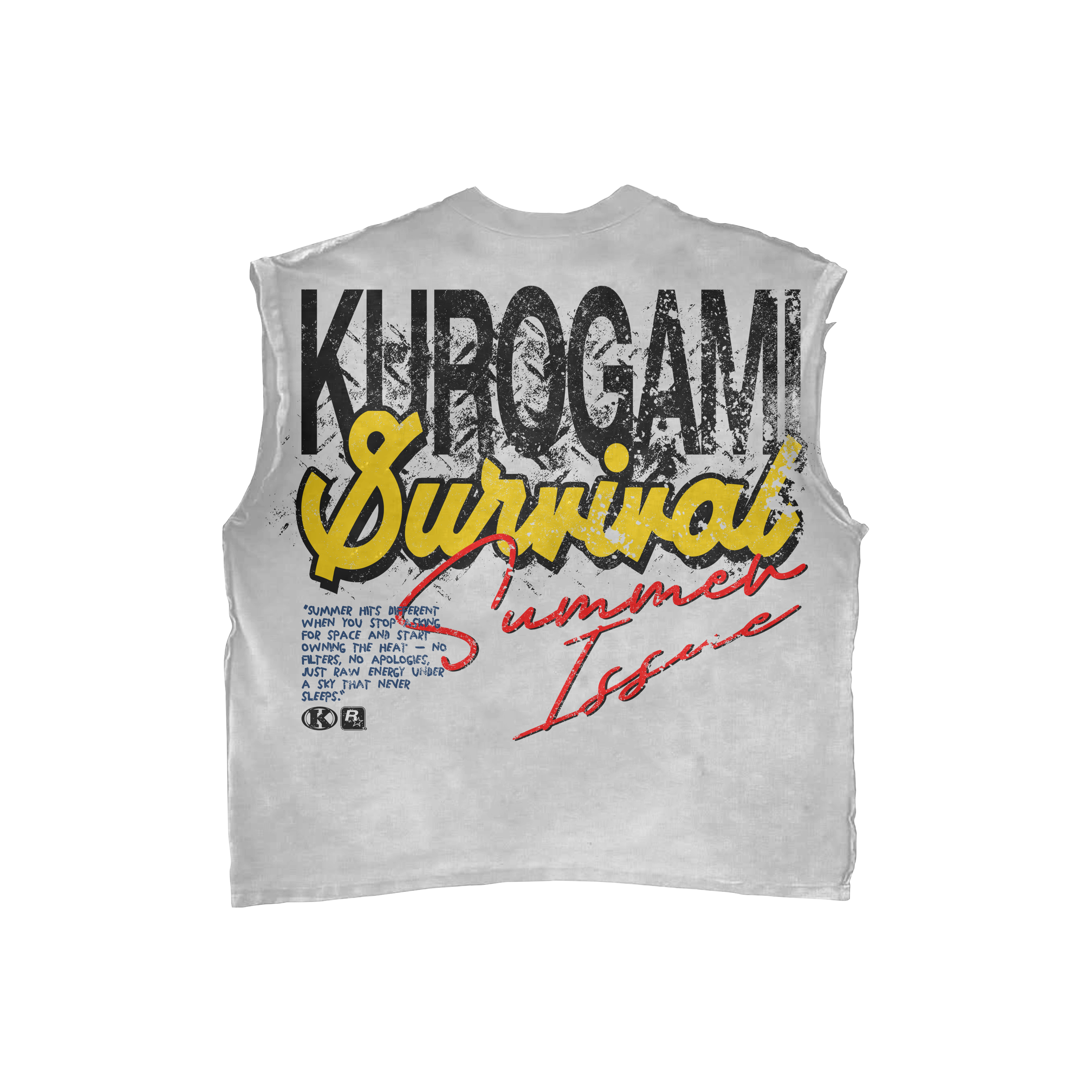 KUROGAMI Summer Survival sleeveless shirt